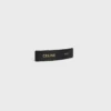 CELINE Paris haarclip van lamsleer, messing met gouden afwerking en staal