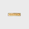 CELINE Paris haarclip van lamsleer, messing met gouden afwerking en staal