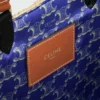 CELINE Paris Panier  in raffia en kalfsleer