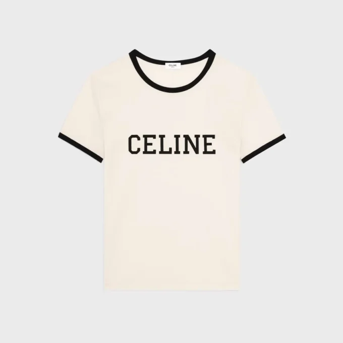 CELINE Regular T-shirt van katoenen jersey