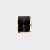 CELINE Ribbon grote manchet in email en messing met gouden afwerking