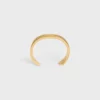 CELINE Ribbon Small Cuff in messing met gouden afwerking