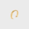 CELINE Ribbon Small Cuff in messing met gouden afwerking