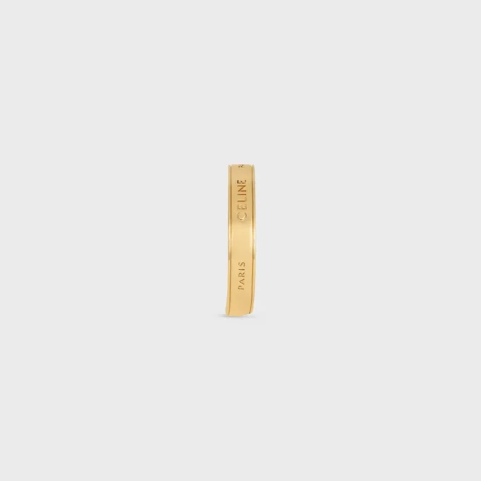 CELINE Ribbon Small Cuff in messing met gouden afwerking