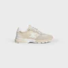 CELINE Runner Cr-04 Sneaker van nylon, mesh, kalfsleer en suède kalfsleer