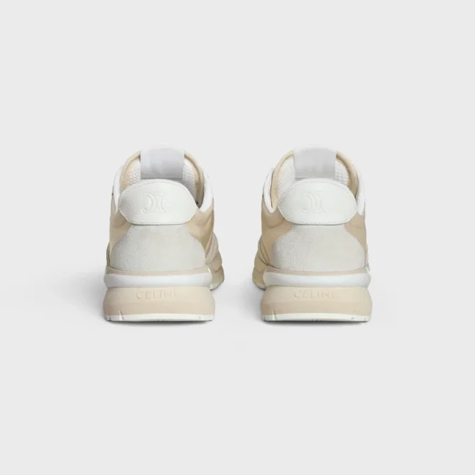 CELINE Runner Cr-04 Sneaker van nylon, mesh, kalfsleer en suède kalfsleer