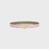 CELINE schijfgesp 25 mm van metaal & omkeerbare riem 25 mm van Taurillon