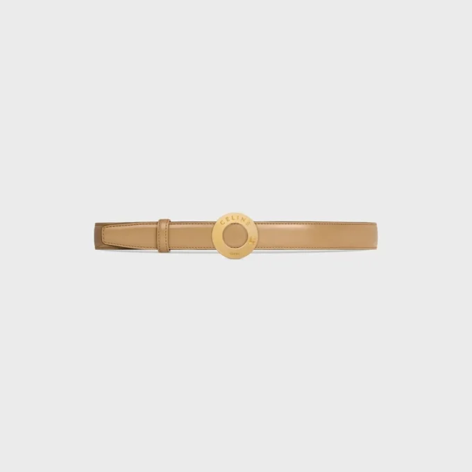 CELINE schijfgesp 25 mm van metaal & omkeerbare riem 25 mm van Taurillon