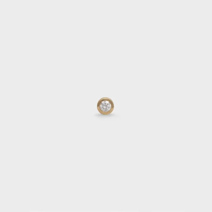 CELINE Sentimental Brillant-oorbel in geelgoud en diamant CELINE Sentimental Brillant-oorbel in geelgoud en diamant