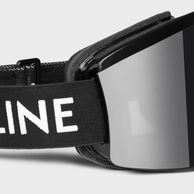 CELINE skibril van gespoten nylon met spiegelglazen