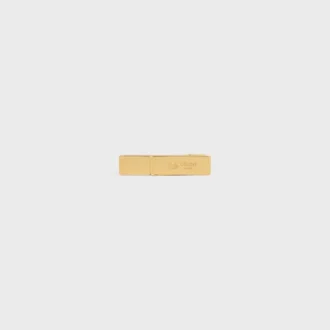 CELINE Sulky-haarclip van messing met gouden afwerking en staal