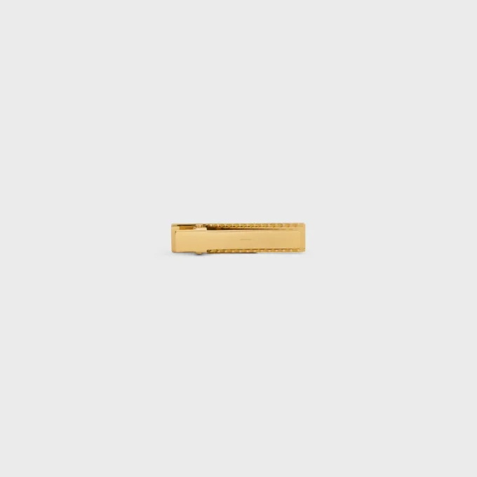 CELINE Sulky-haarclip van messing met gouden afwerking en staal