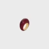 CELINE Sulky-ring van email en messing met gouden afwerking
