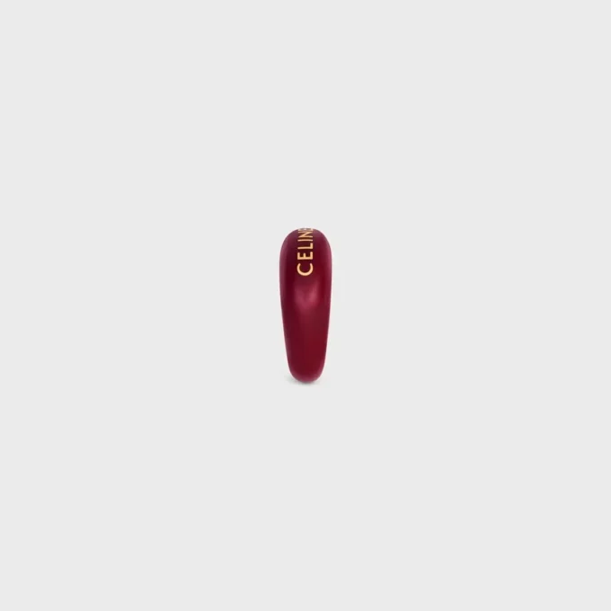 CELINE Sulky-ring van email en messing met gouden afwerking