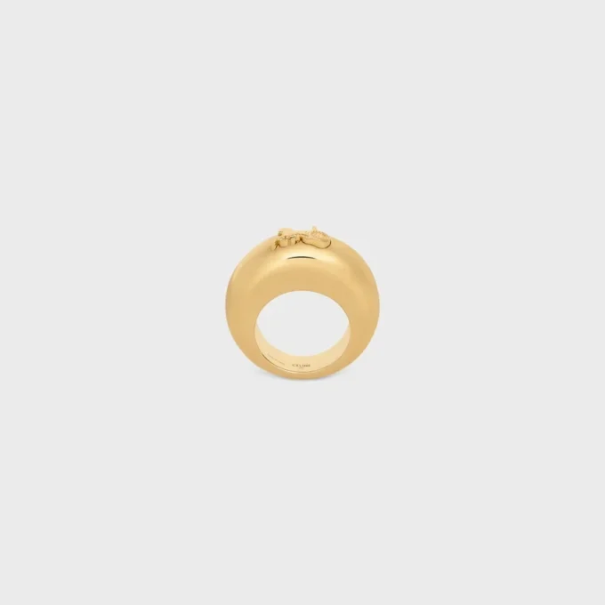 CELINE Sulky-ring van messing met gouden afwerking CELINE Sulky-ring van messing met gouden afwerking