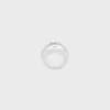 CELINE Sulky-ring van messing met rhodiumafwerking