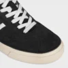 CELINE Sunset lage vetersneaker van suède kalfsleer en kalfsleer