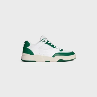 CELINE Trainer Ct-09 lage vetersneaker van kalfsleer en mesh