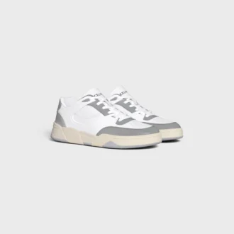 CELINE Trainer Ct-09 lage vetersneaker van kalfsleer en mesh