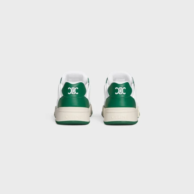 CELINE Trainer Ct-09 lage vetersneaker van kalfsleer en mesh
