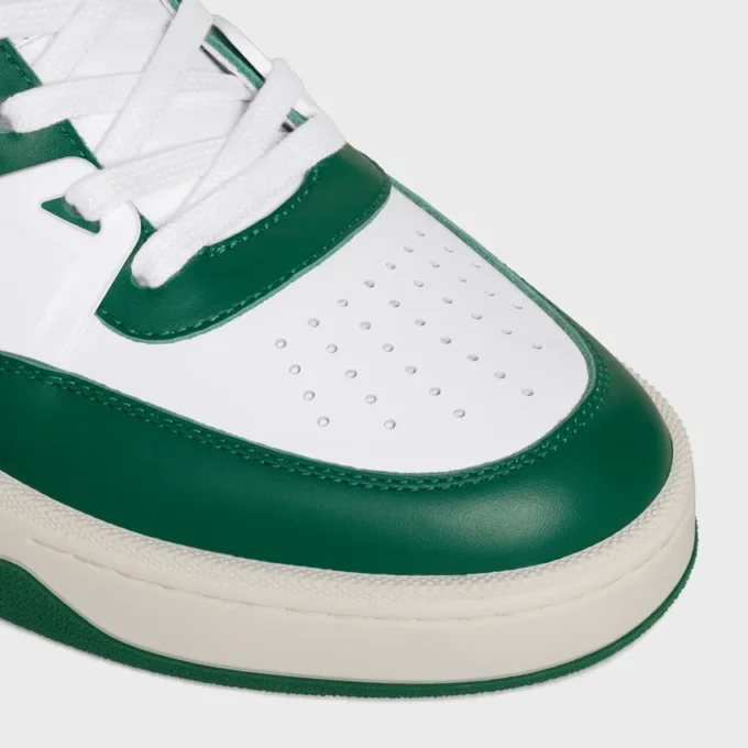 CELINE Trainer Ct-09 lage vetersneaker van kalfsleer en mesh
