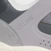 CELINE Trainer Ct-09 lage vetersneaker van suède kalfsleer, kalfsleer en mesh