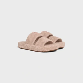 CELINE Triomphe-slippers van sponsstof