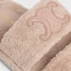 CELINE Triomphe-slippers van sponsstof
