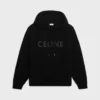 CELINE-trui met capuchon van monochrome wol