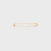 Charms-broche met veiligheidsspeld in messing met gouden afwerking