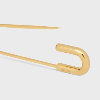 Charms-broche met veiligheidsspeld in messing met gouden afwerking
