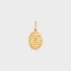 Charms CELINE-medaille van messing met gouden afwerking