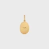 Charms CELINE-medaille van messing met gouden afwerking