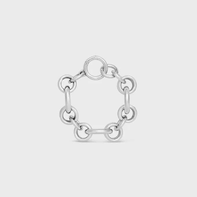 Charms Heritage dikke armband van messing met rhodiumafwerking