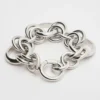 Charms Heritage dikke armband van messing met rhodiumafwerking