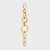 Charms Moderne, grove gourmette van messing met gouden afwerking