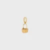 Charms Panier in messing met gouden afwerking