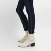 Cheri – Laars met ritssluiting van stretch lamsleer