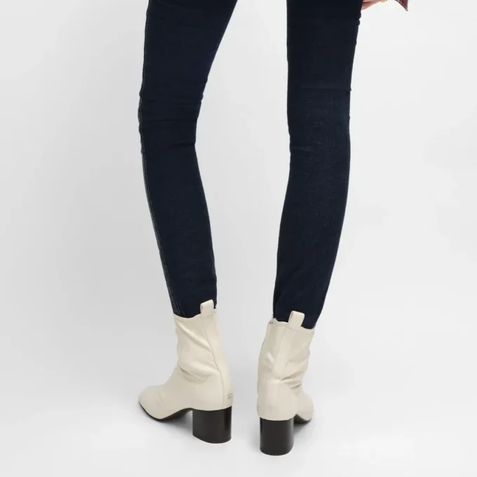 Cheri – Laars met ritssluiting van stretch lamsleer