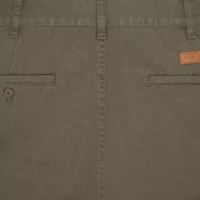 Chino van katoenen twill