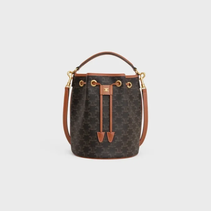 Clara-tas van Triomphe Canvas en kalfsleer