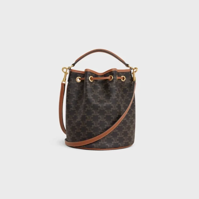 Clara-tas van Triomphe Canvas en kalfsleer