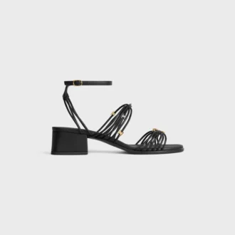 CléMence sandalen met hak van geitenleer
