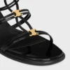 CléMence sandalen met hak van glanzend kalfsleer