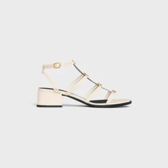 CléMence sandalen met hak van lamsleer