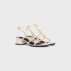 CléMence sandalen met hak van lamsleer