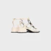 CléMence sandalen met hak van lamsleer