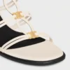 CléMence sandalen met hak van lamsleer