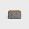 Clutch met ketting in Jacquard Triomphe All Over
