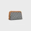 Clutch met ketting in Jacquard Triomphe All Over